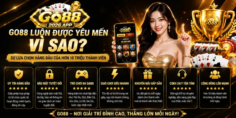 Yếu tố nào khiến tên tuổi cổng game GO88 luôn được yêu mến