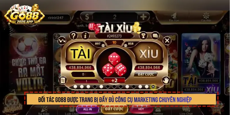 Đối tác Go88 được trang bị đầy đủ công cụ Marketing chuyên nghiệp